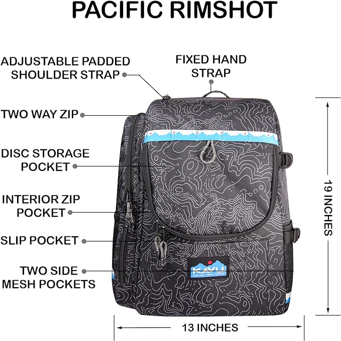 Kavu Pacific Rimshot Backpack TriFly Disc Golf