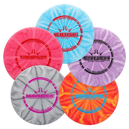 Dynamic Discs Prime Burst 5-Disc Disc Golf Starter Set
