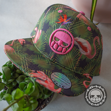 Load image into Gallery viewer, Chain Assembly Flamingo Pattern Snapback Flat-Billed Hat