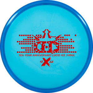 Dynamic Discs Lucid Ice Judge - 10 Year Anniversary Stamp