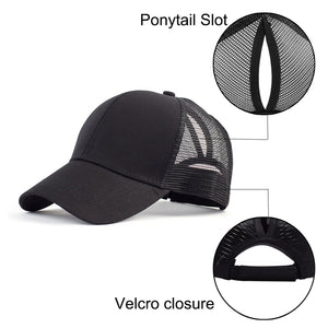 TOPTIE Ponytail Cap Messy High Bun Mesh Ponytail Baseball Caps for Women